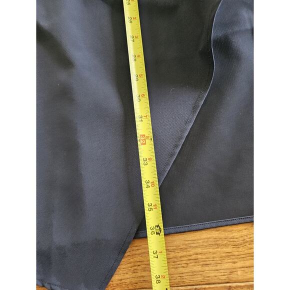 H By Halston Waterfall Caridigan Jacket Women's Size 0 Navy Blue Bell Sleeves - Picture 9 of 9